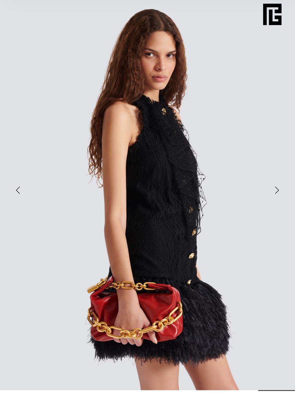Balmain Sync Mini bag in Red - Picture 5 of 6